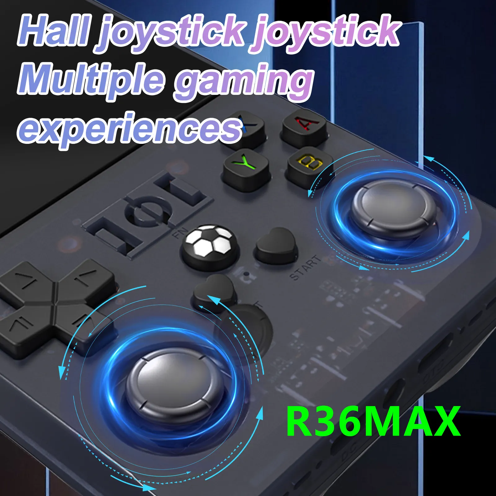 Bilişim Burada R36S Max 4 Inç Geniş Hd Ekran  Siyah El Oyun Konsolu Atari 64 GB Gta Pes Game Player Çantalı 21000 Oyun